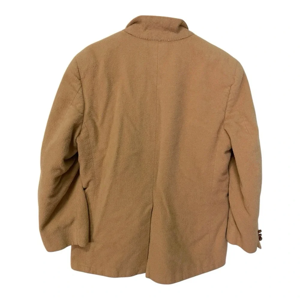 Bill Blass Tan‎ Camel Hair Blazer Sport Coat Jacket Vintage Old Money Preppy